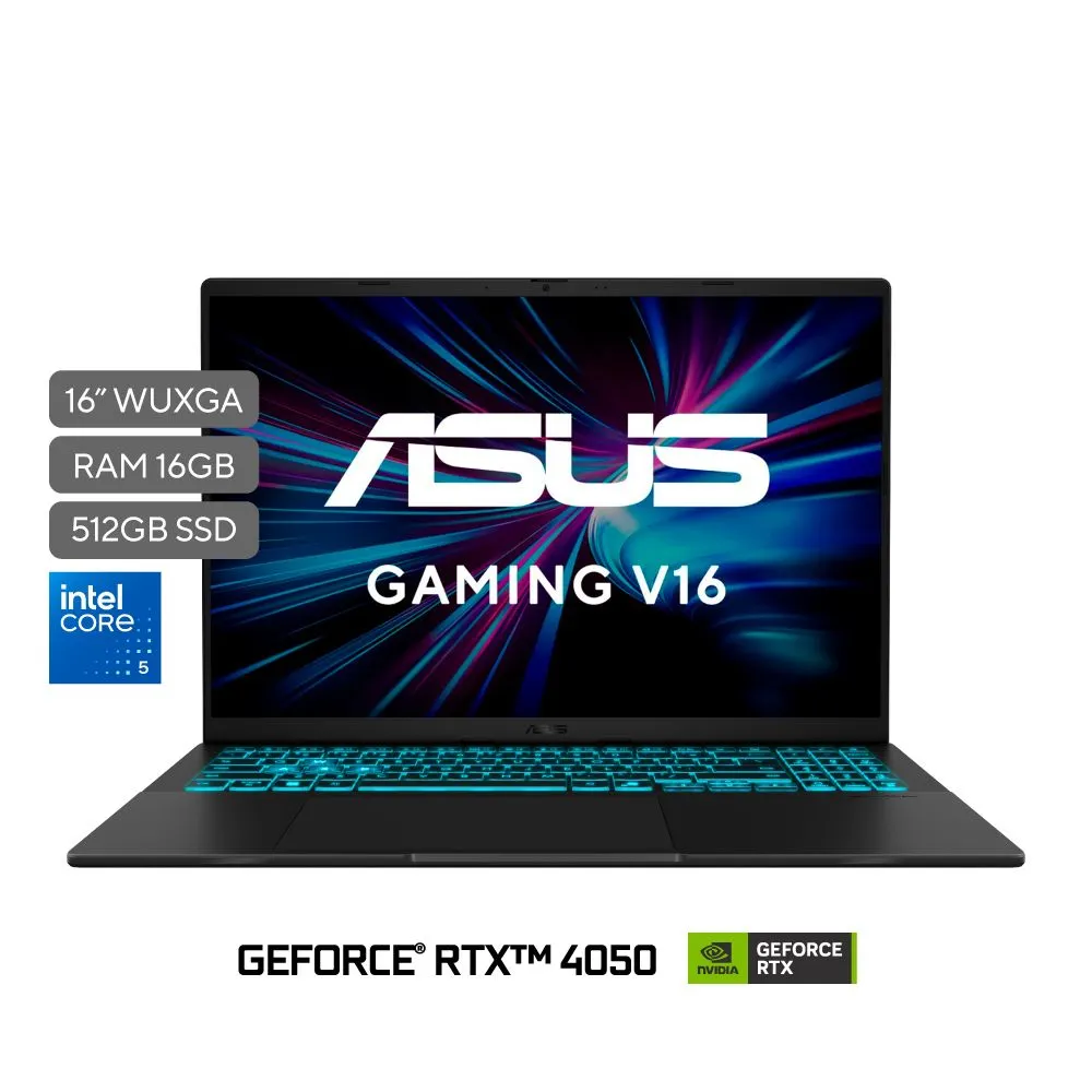 Laptop ASUS VivoBook V16 16" Core 5 210H 16GB RAM 512GB SSD