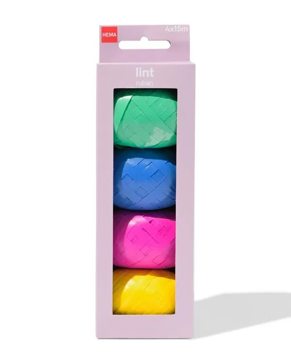 lint 15m gekleurd - 4 stuks