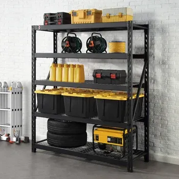 Gorilla Rack 5-tier Industrial Rack, 72" x 24" x 84"