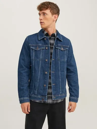 JACK AND JONES Jean Jacket In 723 Blue Denim