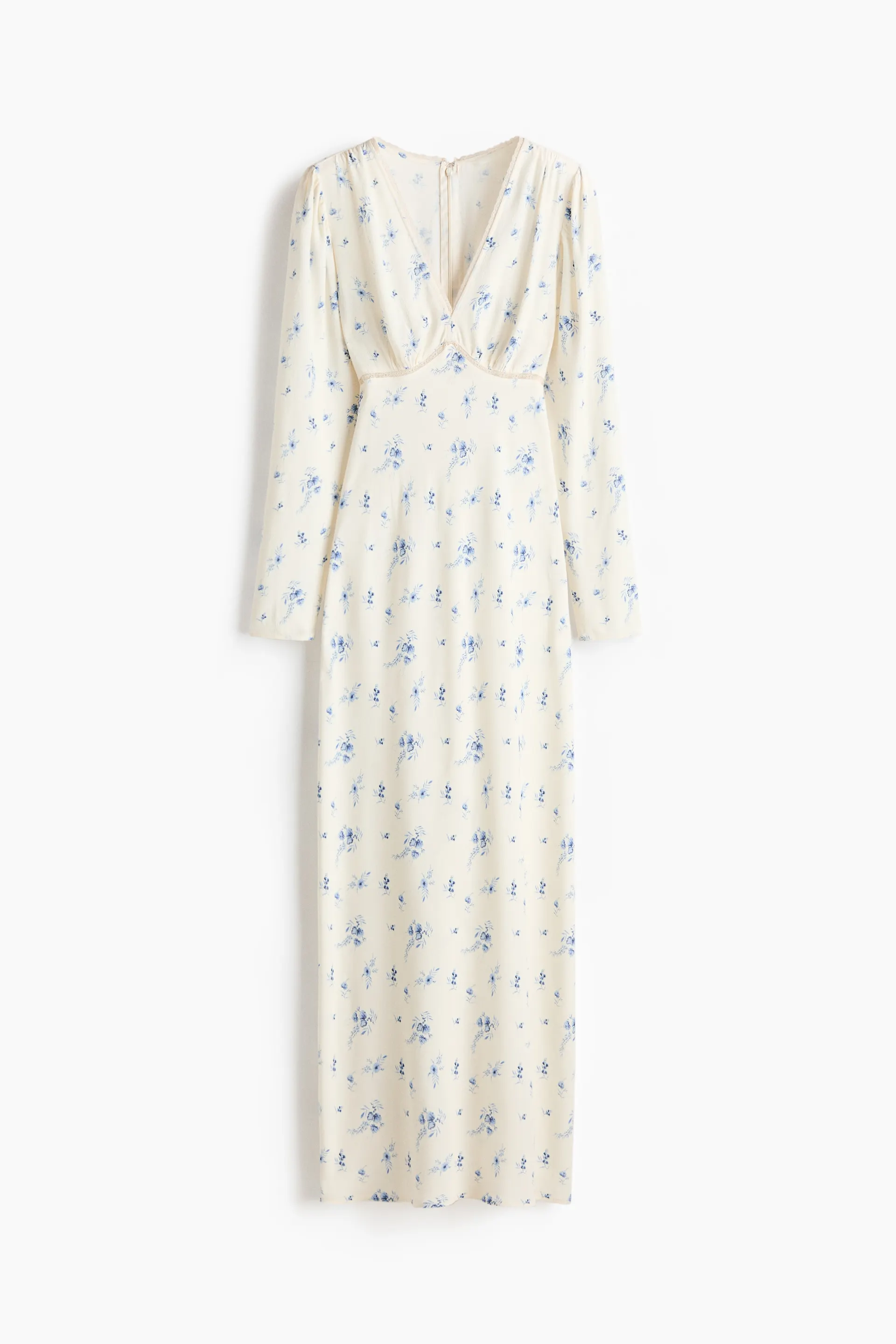 Vestido de manga larga en viscosa