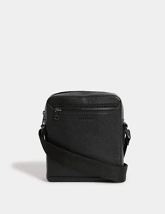 Leather Pebble Grain Cross Body Bag