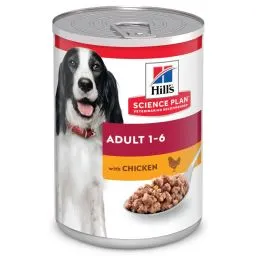 Hill's Science Plan Adult Natvoer Met Kip voor Honden 12x370g