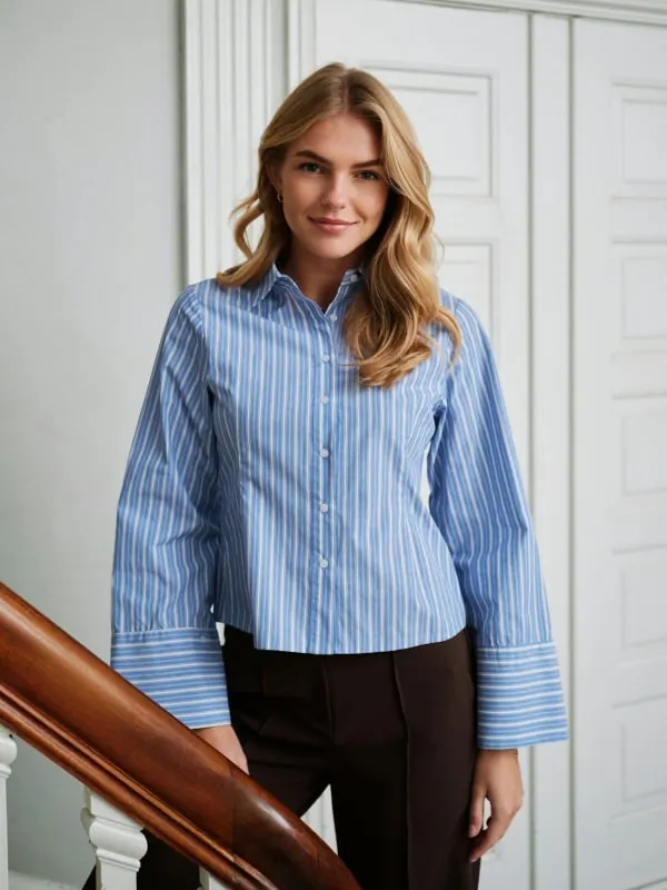 Rosa Stripe Shirt Blue