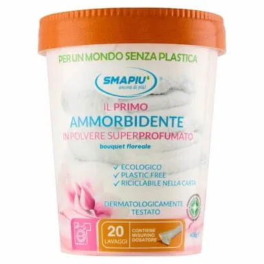 Smapiù il Primo Ammorbidente in Polvere Superprofumato 400 g
