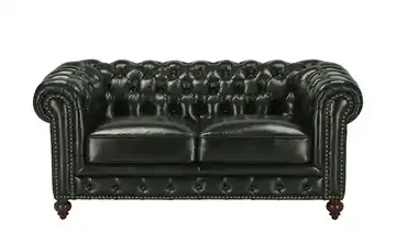 Ledersofa im Vintagelook Chesterfield