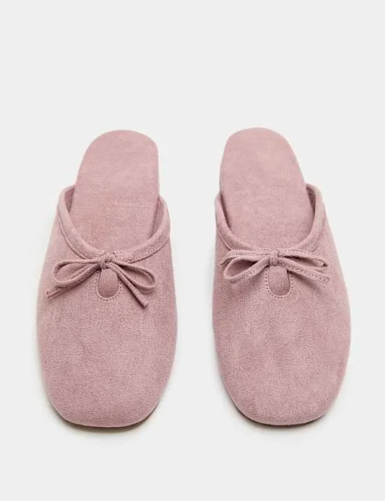 Bow Mule Slippers