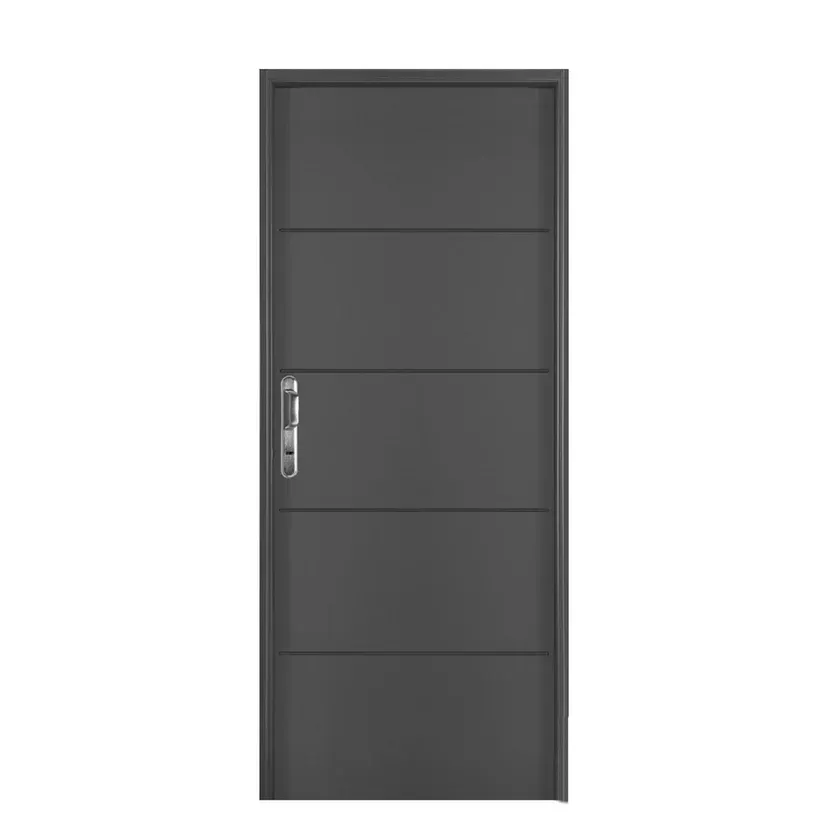 Puerta exterior acero Presta Plus 3734 grafito de 80 x 200 x 8 cm derecha