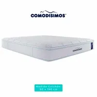 Colchón Comodisimos Doble Sensación de Firmeza Suave Soft Motion 90x190x32 + 1 Almohada + Protector