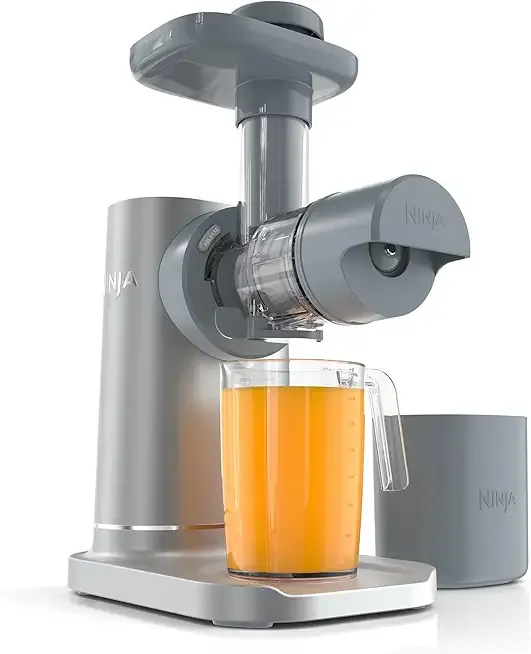 NeverClog Cold Press Juicer, Powerful Slow Juicer with Total Pulp Control, Countertop, Electric, 2 Pulp Functions, Dishwasher Safe, 2nd Generation, Steam Gray, JC151SL