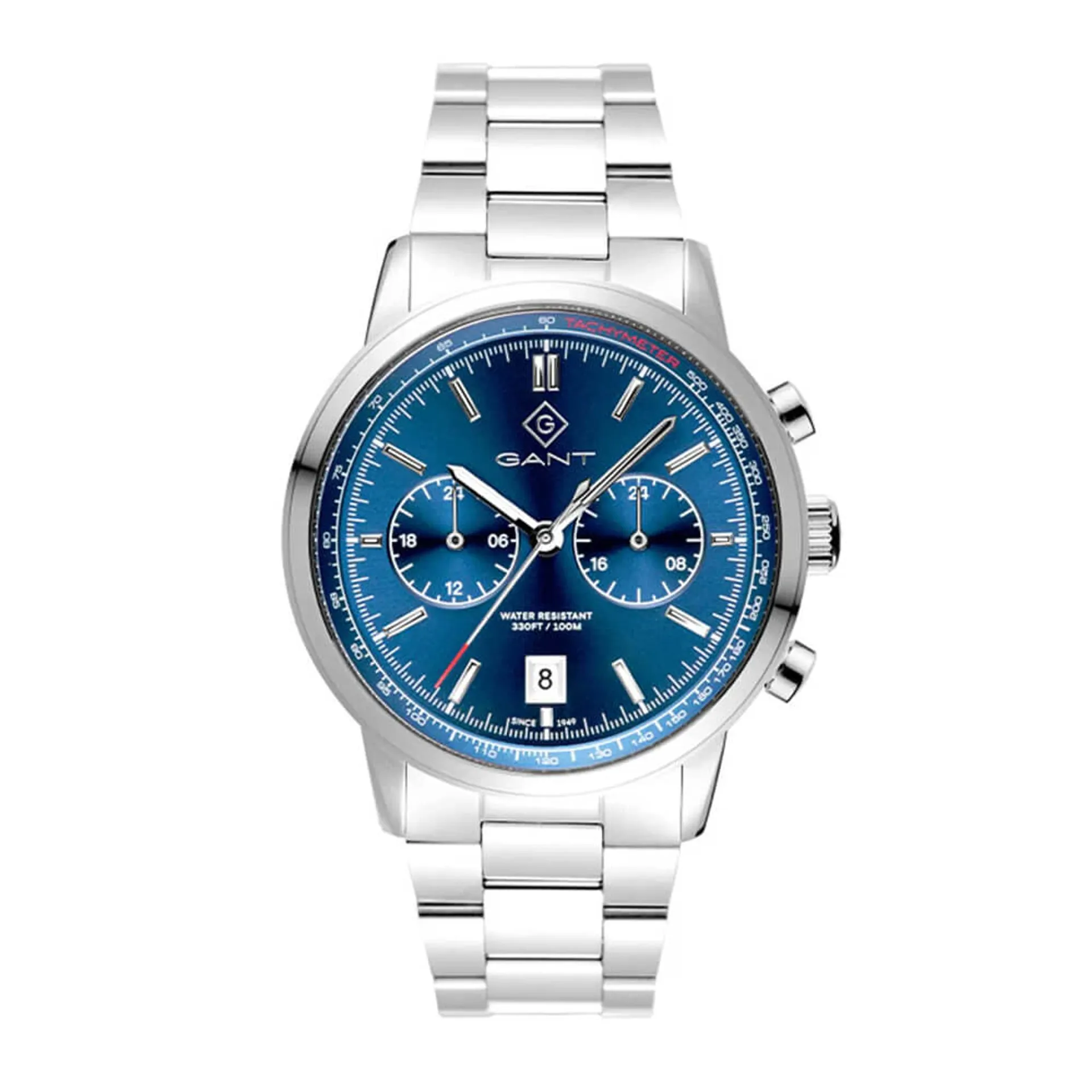 Bergamo herreklokke i stål (42 mm)