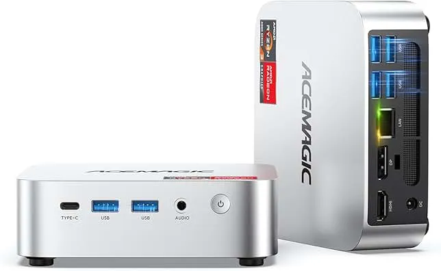 ACEMAGIC K1 Mini PC, AMD Ryzen 4300U 28W Processor, 16GB DDR4 RAM 256GB M.2 SSD (Beat 3300U/N150/N97) Mini Computers 11 Pro, HDMI+DP1.4 D…