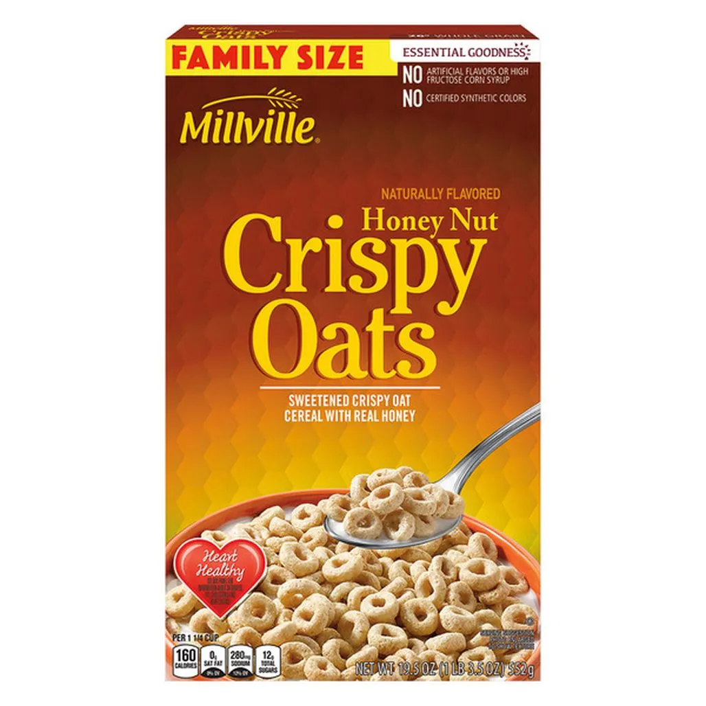 Millville Family Size Honey Nut Crispy Oats