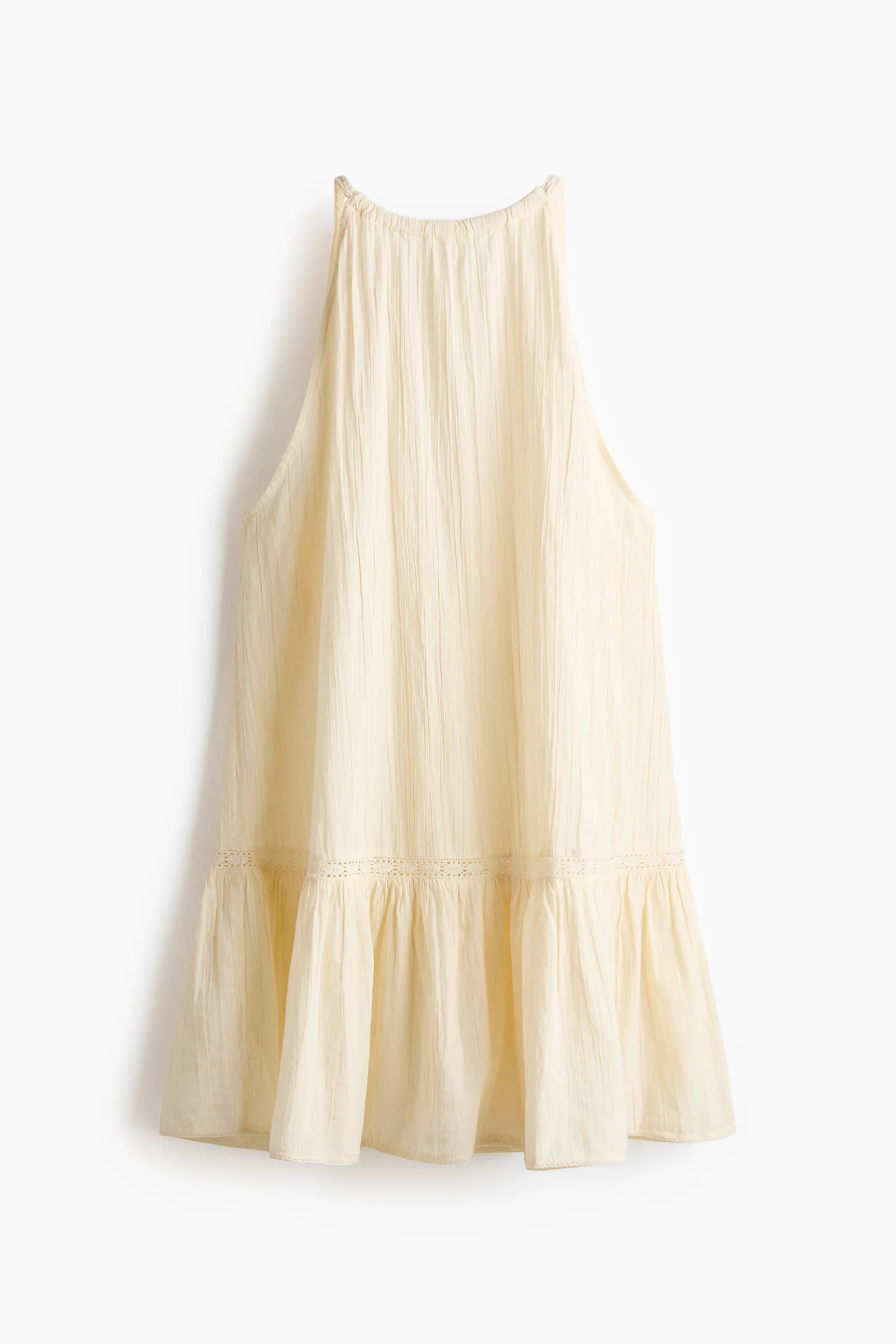 Vestido playero sin mangas en algodón