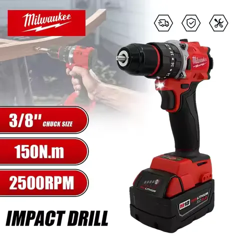 Milwaukee Brushless Cordless Power Tool Kit Impact Wrench Hammer Drill Angle Grinder Circular Saw For 12 18V Battery