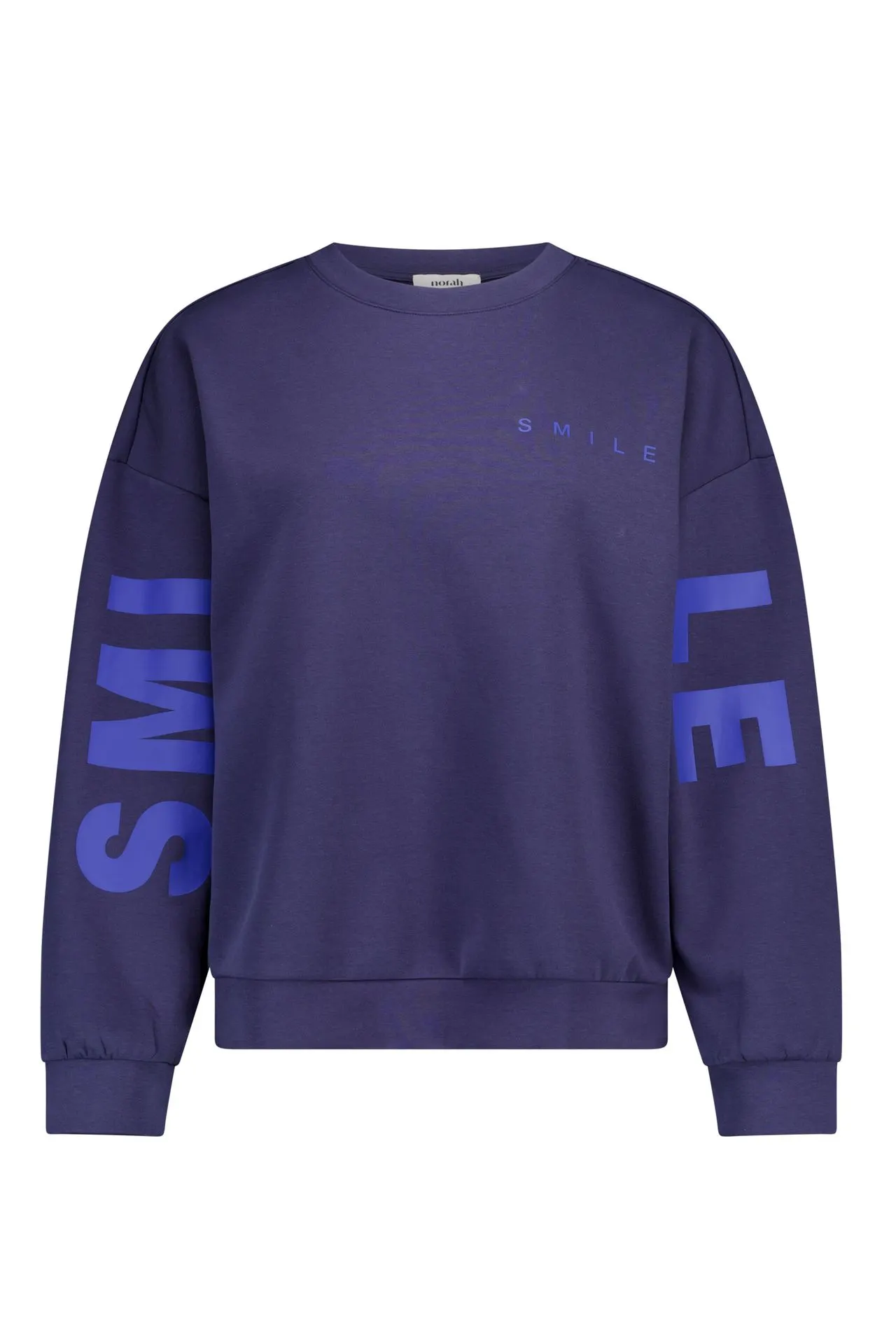 Donkerblauwe sweater "Smile"