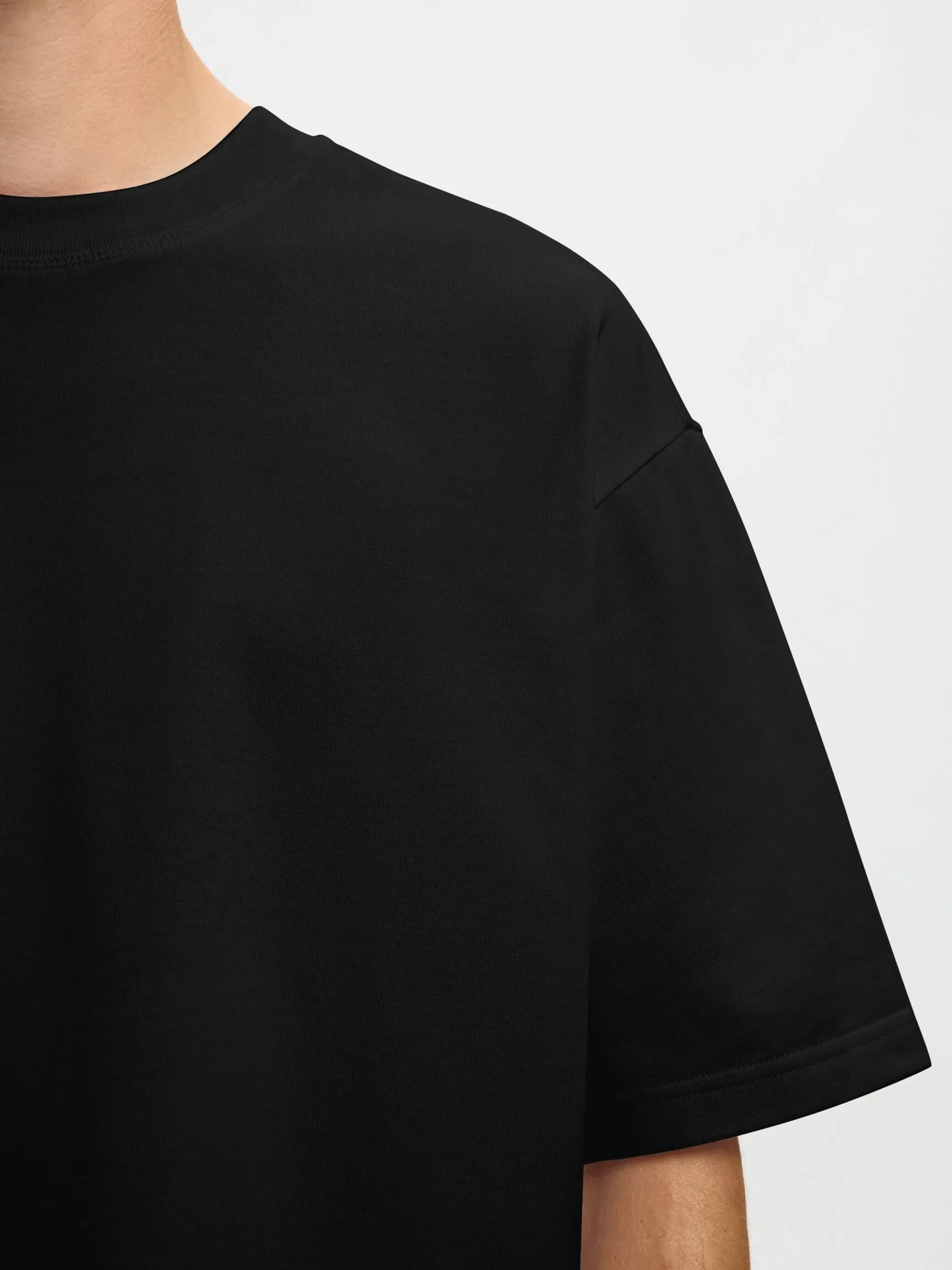 100 % BOMULL CREW NECK-T-SKJORTE