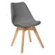 Chaise scandinave BAYA grise