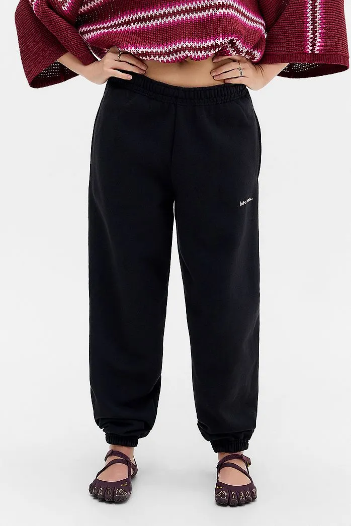 iets frans... Joggers larghi neri con polsini