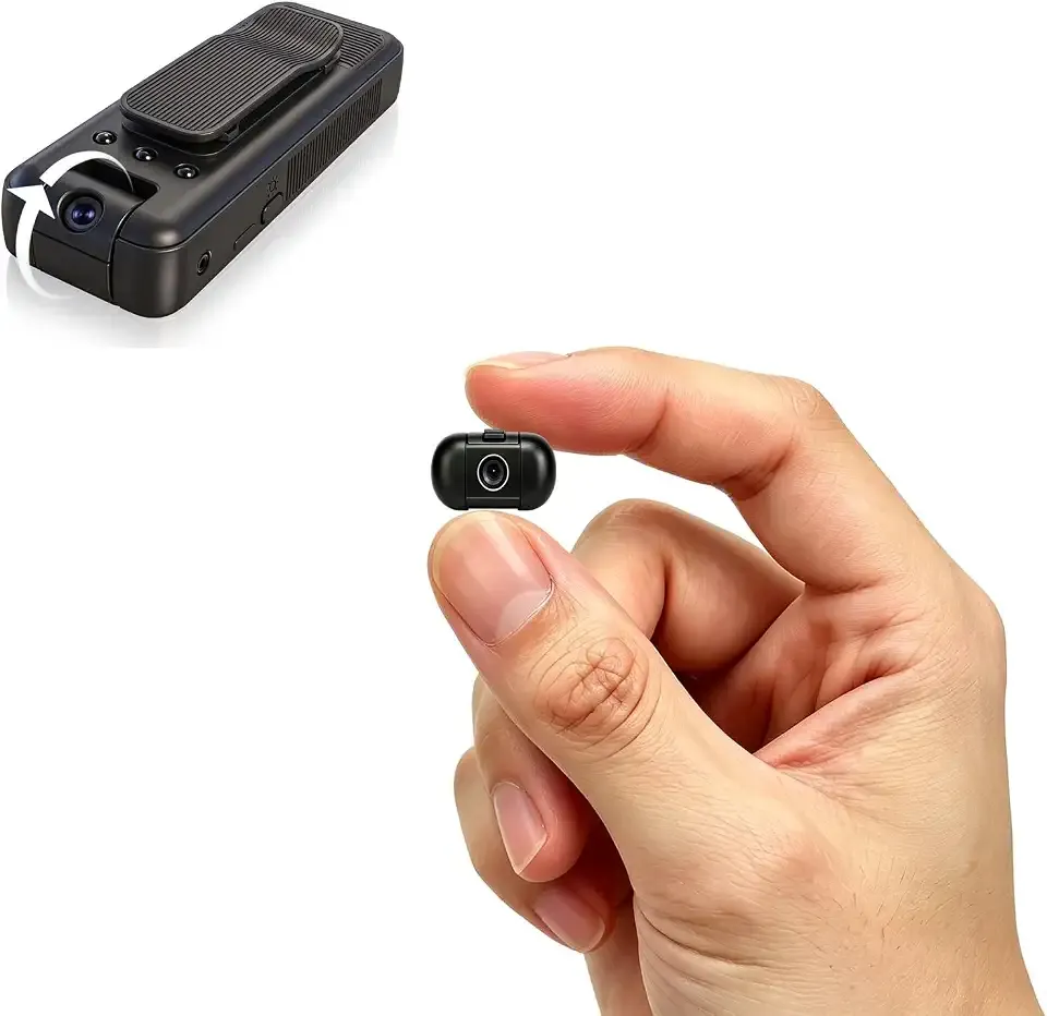 Mini Body Camera with Audio Video Recording Small Tiny Wearable Thumb U1