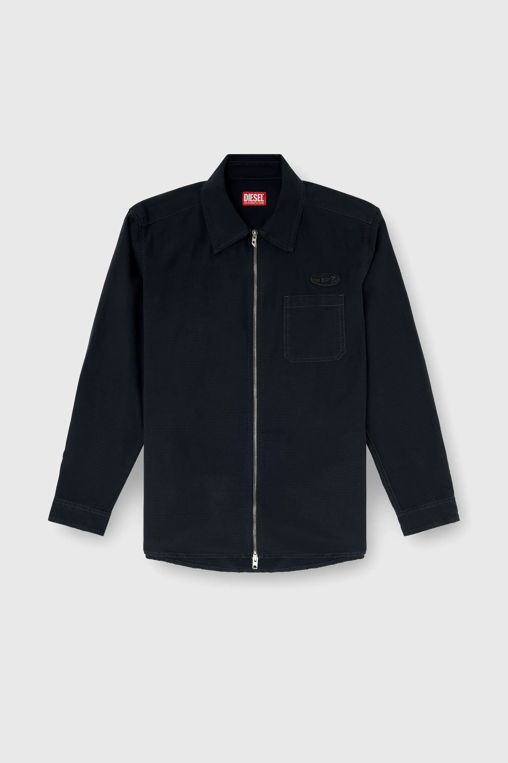 Ripstop shirt with zip closure