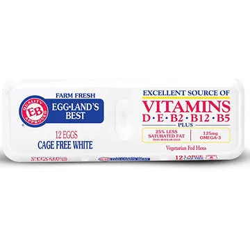 Eggland's Best Grade A Cage Free Extra Large White Eggs, 12 ct