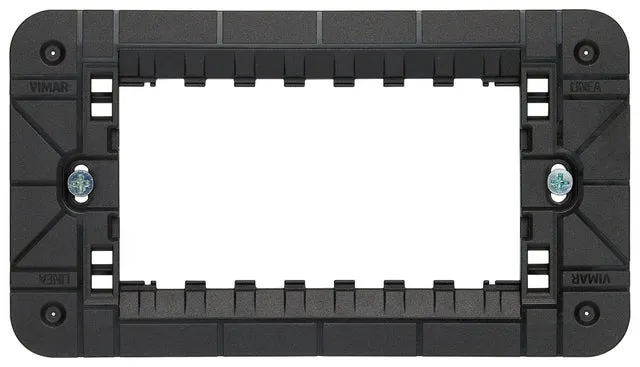 Supporto 4 moduli Linea VIMAR nero