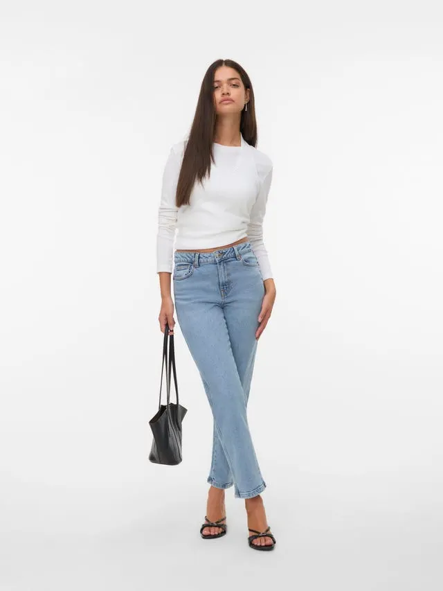 VMAMARA Middels høyt snitt Straight Fit Jeans