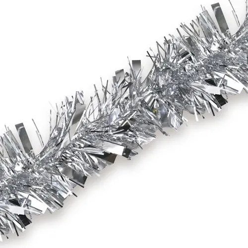 Enchanted Forest® 12' Silver Tinsel Christmas Garland