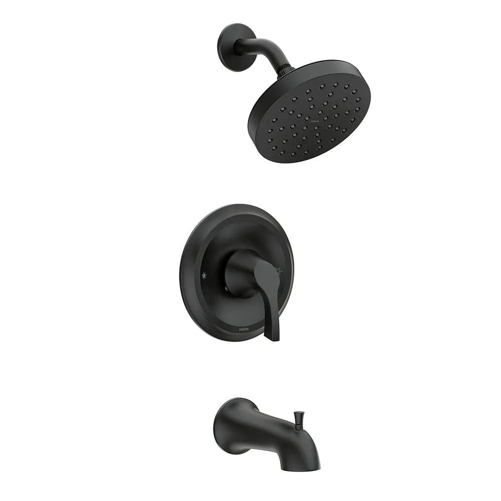 MOEN Korek Single Handle Bathtub Shower Faucet in Matte Black