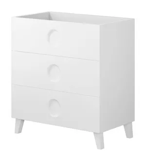 Mueble de baño con lavabo New Sphere blanco brillante 80x45 cm