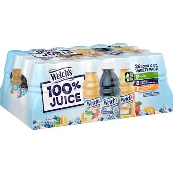Welch's 100% Juice Drink, Variety Pack, 10 fl oz, 24-count