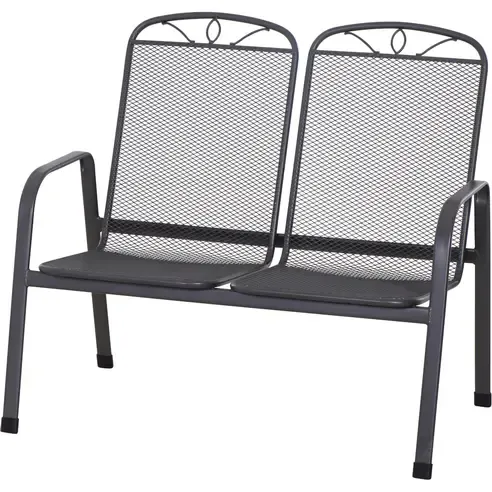 Gartenbank ELDA - matt anthrazit - 2-Sitzer