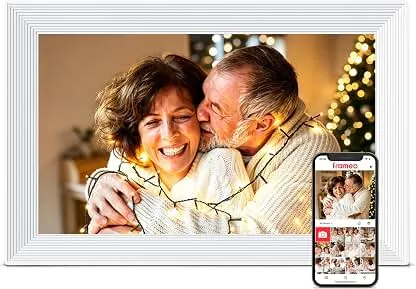 Frameo 10.1" Digital Picture Frame WiFi, Smart Electronic…