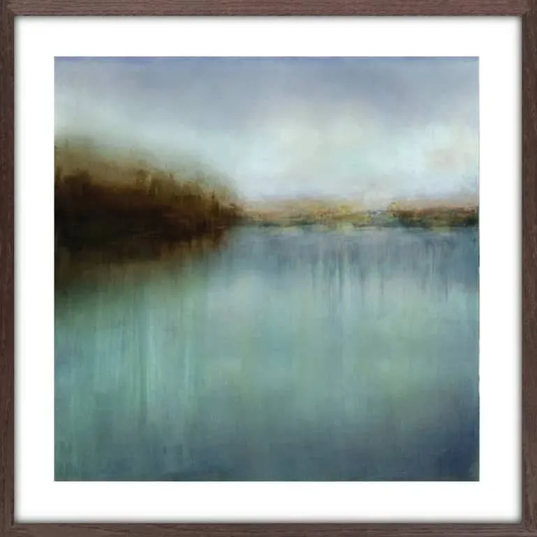 Bilde Holm I 60x60 cm, m/mørk brun treramme