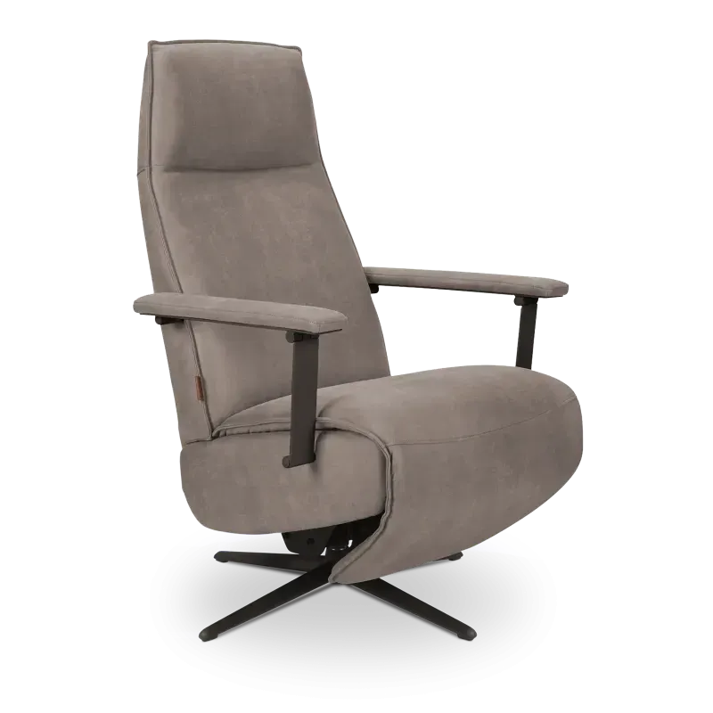 Relaxfauteuil VIllon - handmatig - microleder Oxx Clay