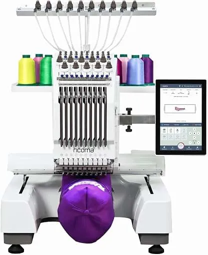 Ricoma EM-1010 Commercial Embroidery Machine for Smal…