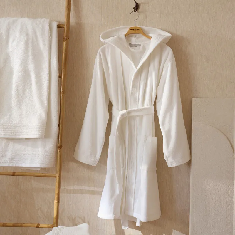 Albornoz Terciopelo Unisex - Basic LM blanco