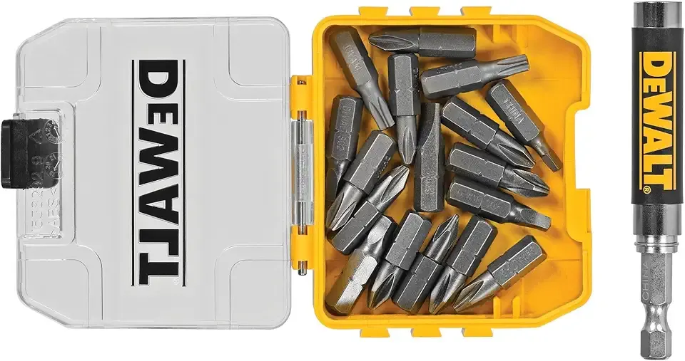 DEWALT 18 pc. Compact Magnetic Drive Guide Set, Yellow (DWAF2058CS)