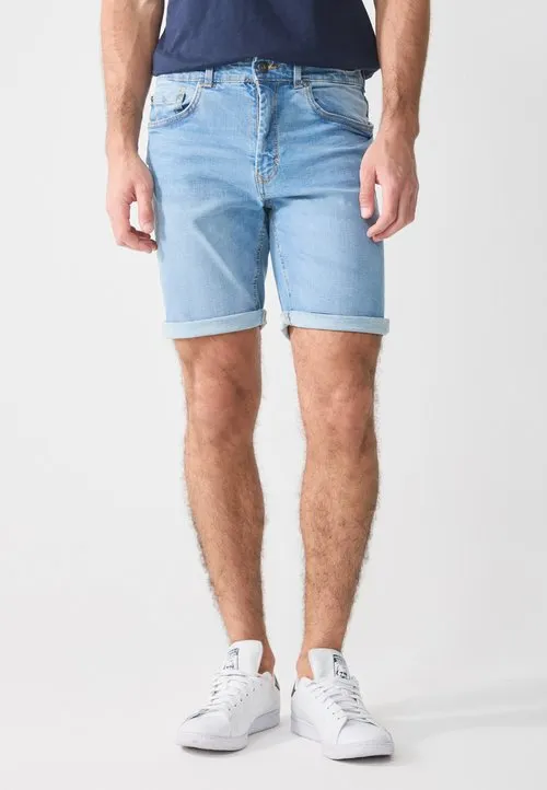 Jeansshorts - blue denim