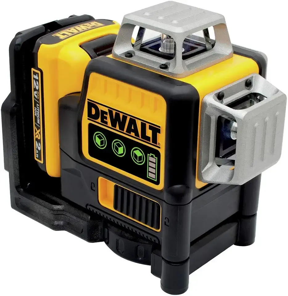 DEWALT 12V MAX Laser Level, Green Line Laser, 3-Way, 360 Degree Professional Laser with Durable Carrying Case, Cordless/Rechargeable (DW089LG)