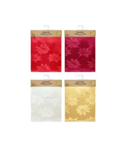 Damask Tablecloth Assorted 150x225cm