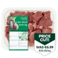 SuperValu Diced Lamb Leg (300 g) Open Product Description