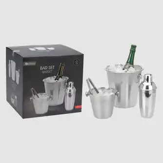 Excellent Homewares Stainless Steel Bar Set 4 Piece