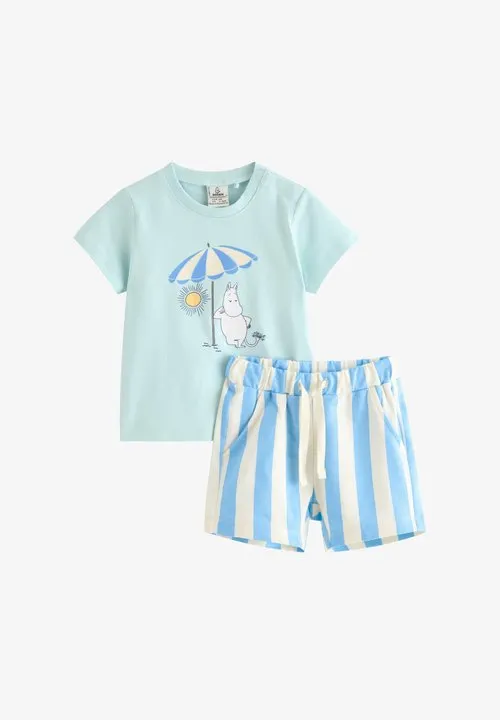 SET TOP SHORTS MOOMIN - T-shirts med print - light aqua
