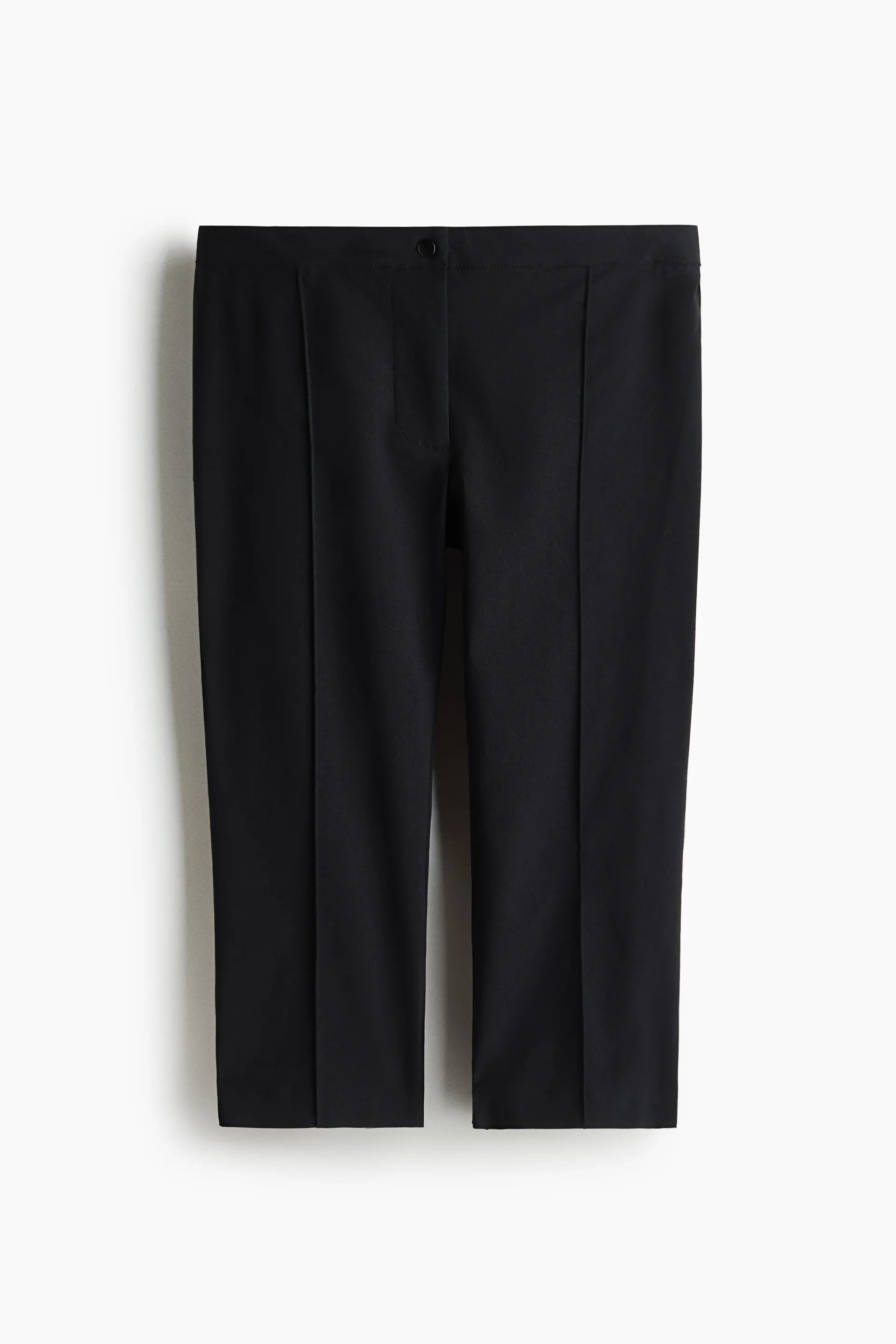 Crease-leg capri trousers