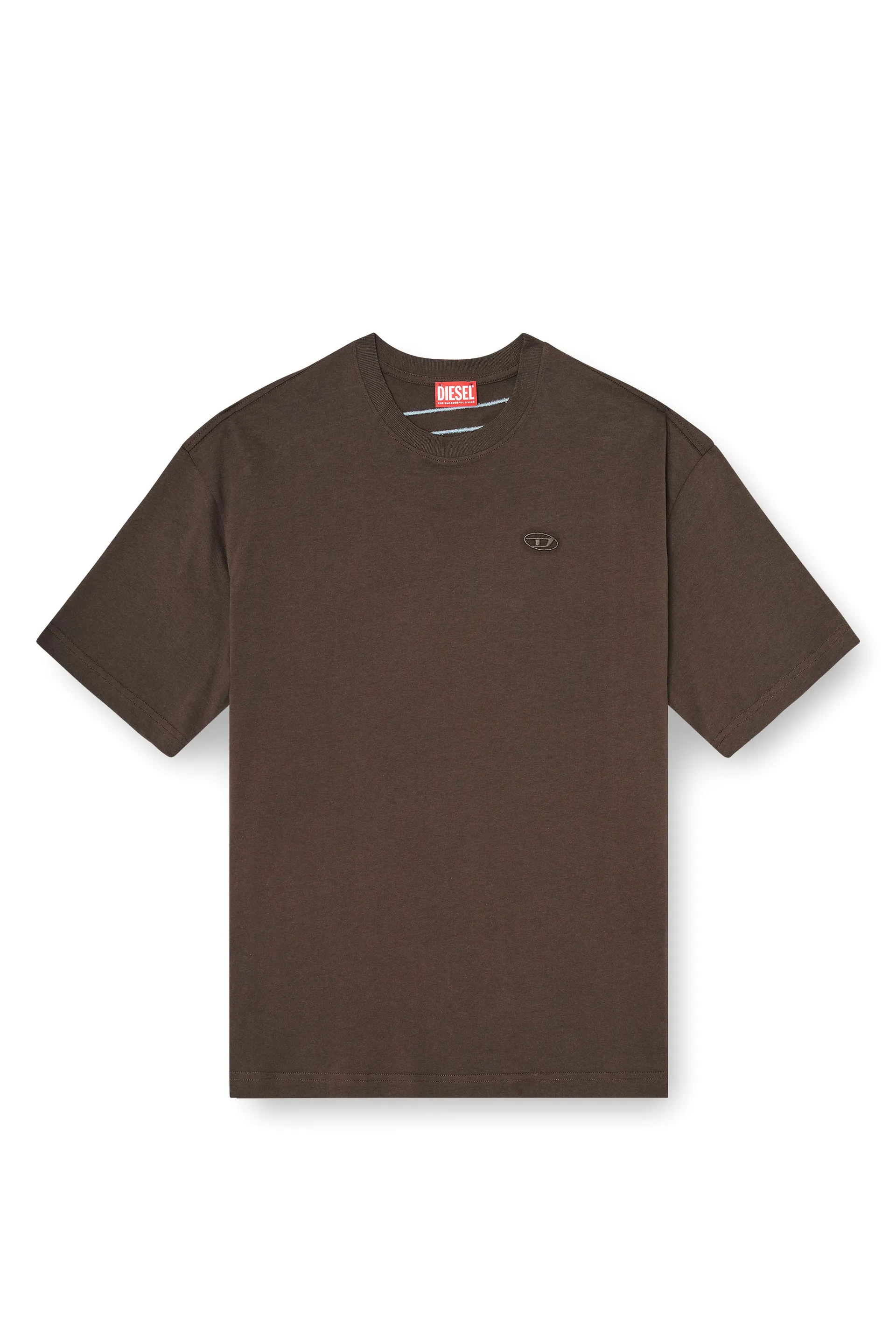 T-shirt with maxi oval D embroidery