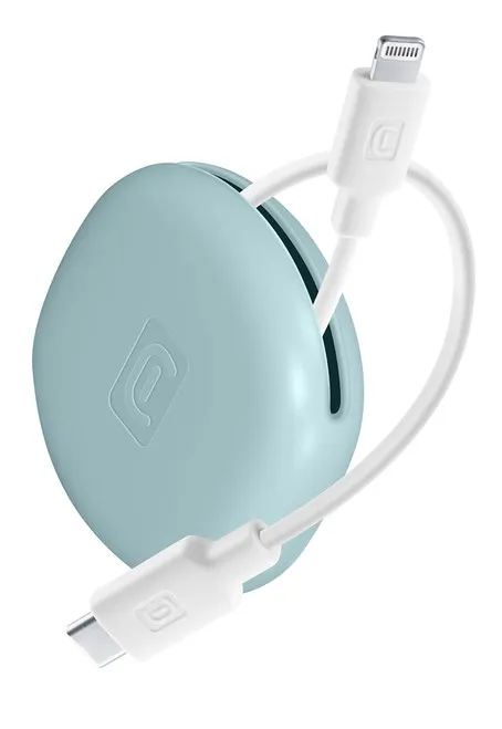 CELLULARLINE - BAG CABLE CAVO DA USB - C A LIGHTNING CON PORTACAVO