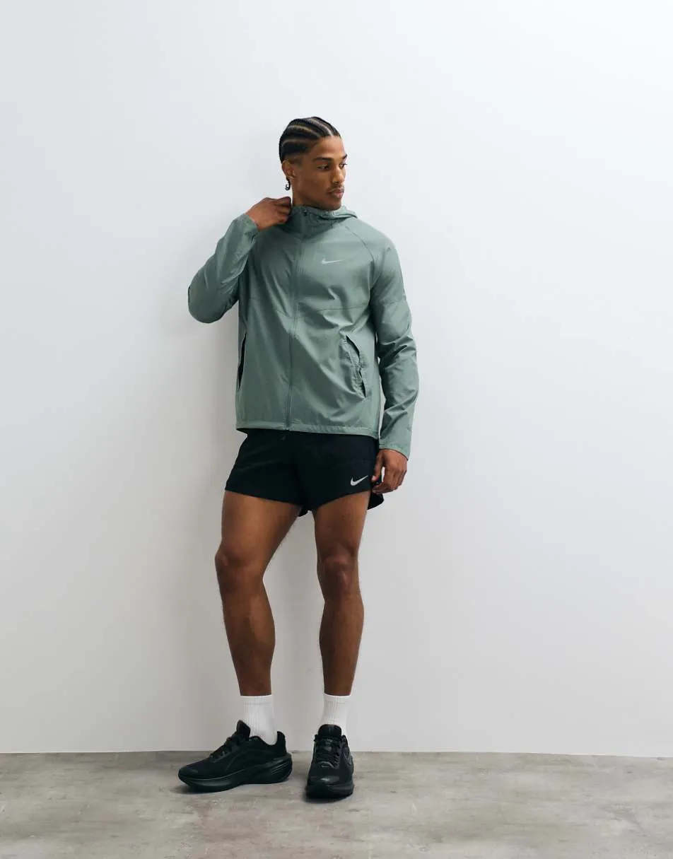 Nike Running Miler full zip jacket in sage