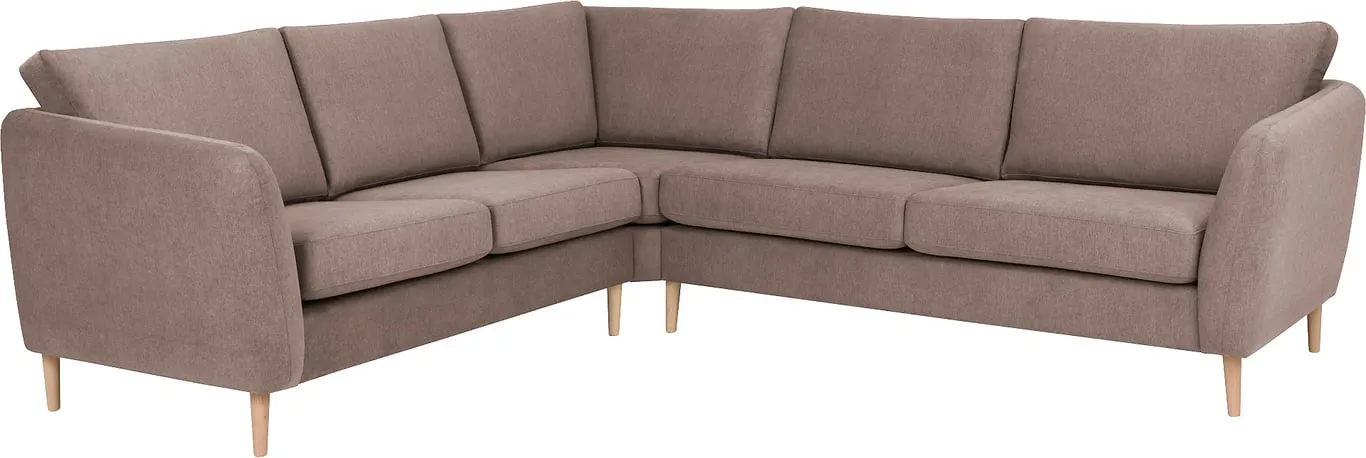Sone høy hjørnesofa Brun